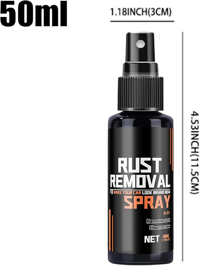 50ml Car Rust Remover Spray Long Lasting Paint Restoration Wheel Rim Cleaner - Image 3