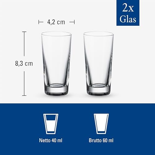 Villeroy & Boch Purismo Crystal Shot Glasses, set of 2 - Image 3