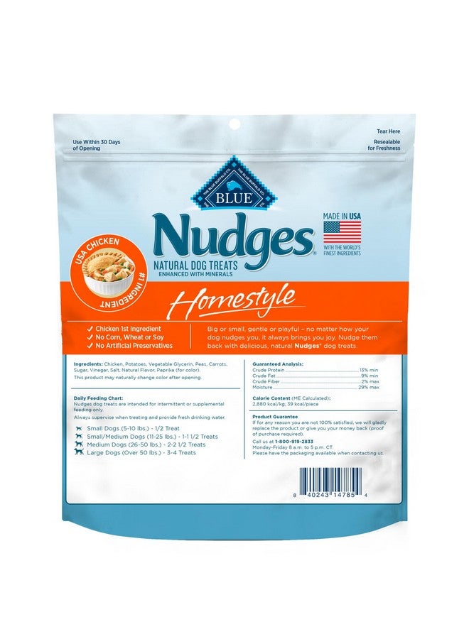 Blue Buffalo Nudges Homestyle Natural Dog Treats, Made In The Usa With Real Chicken, Peas, And Carrots, 16Oz. Bag - Image 2