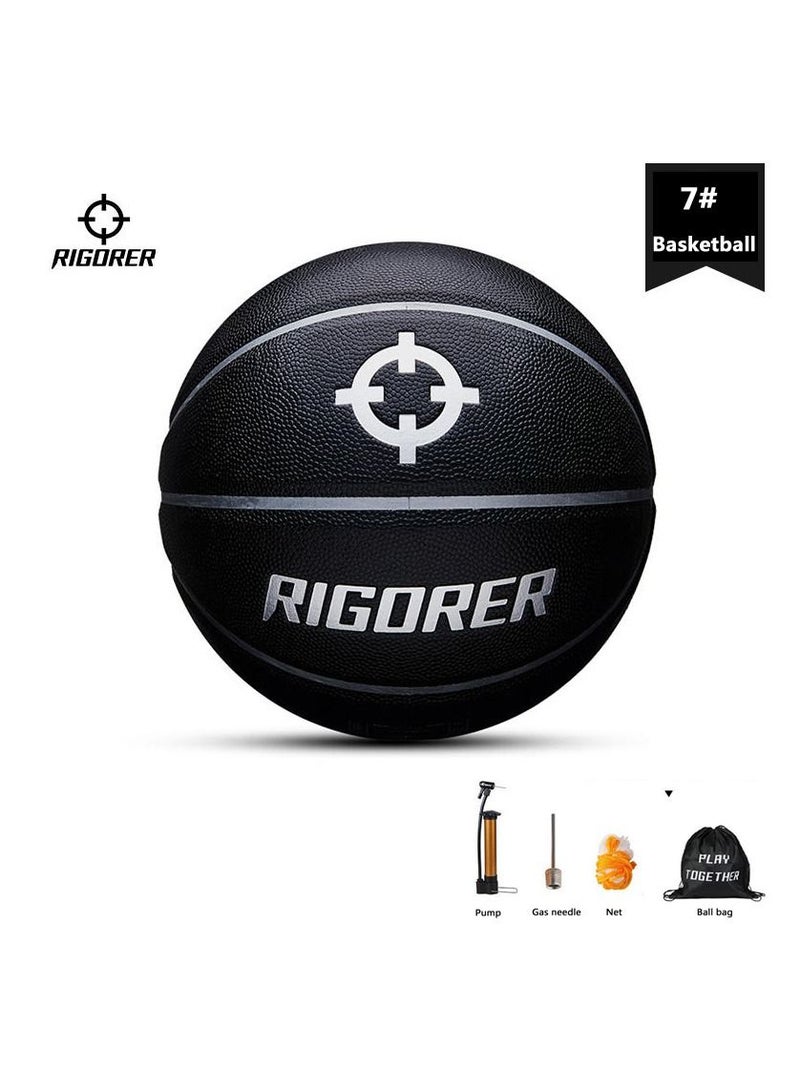 RIGORER  Anti-Slip And Wear Resistant PU For Indoor Outdoor Competition Training Baskball Ball Size 7 - Image 1