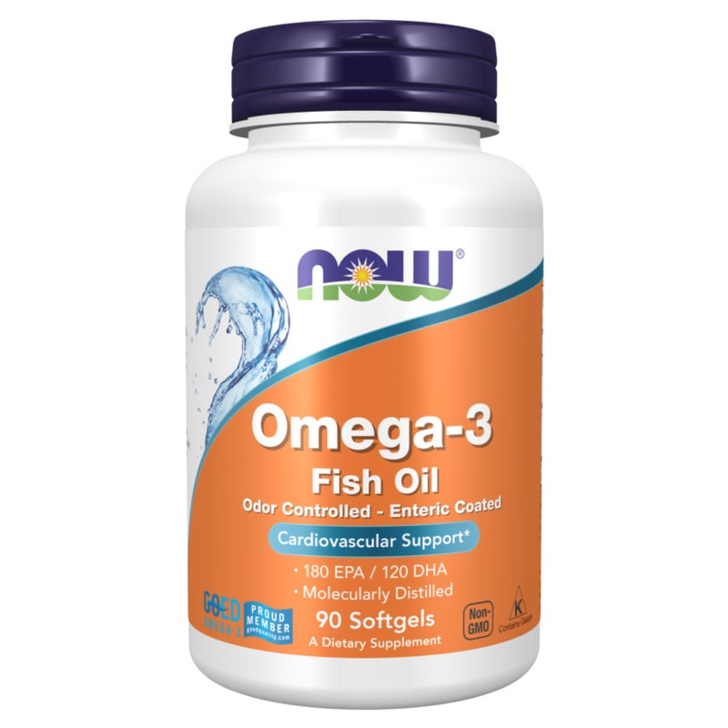 Now Omega-3 Enteric Coated Softgels 90's - Image 1