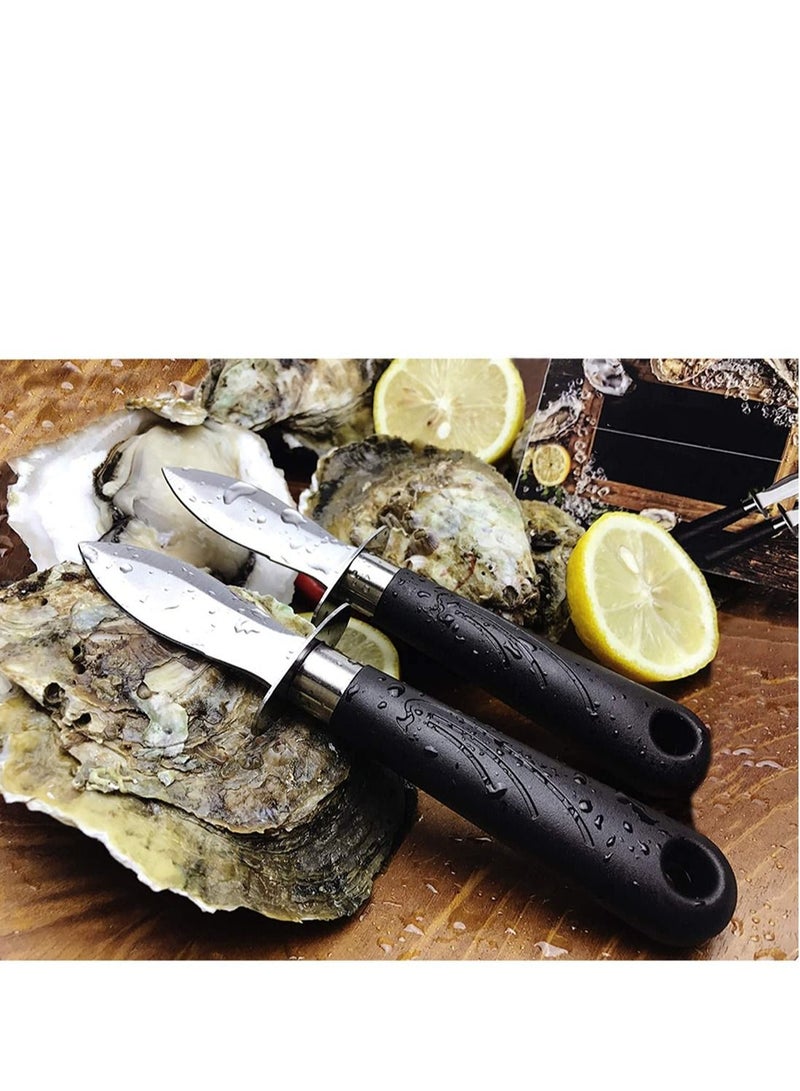 Excefore 3PCS Oyster Shucking Knife Stainless Steel Shucker Set  - Image 4