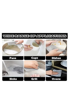 Generic Multi-Purpose Wet and Dry Wire Towels Reusable for Cleaning Dishes and Non-Scratch Kitchen Utensils Pack of 5  - Image 2