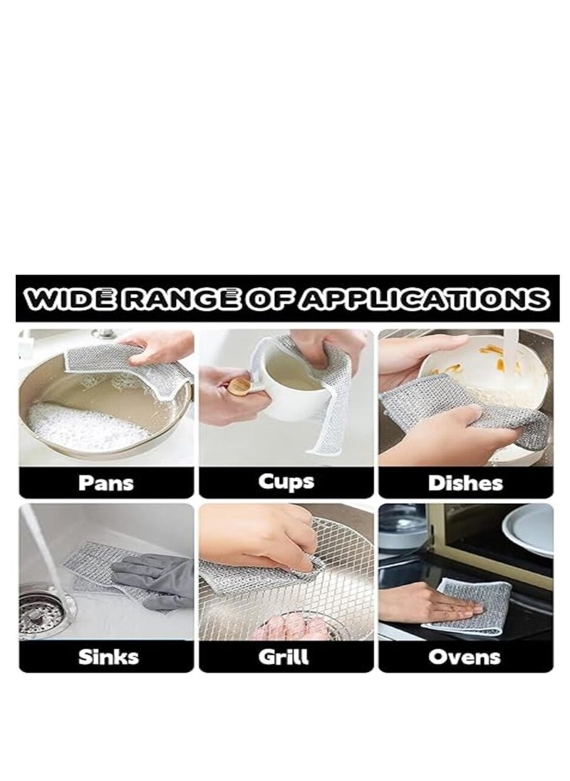 Generic - Multi-Purpose Wet and Dry Wire Towels Reusable for Cleaning Dishes and Non-Scratch Kitchen Utensils Pack of 5 - Image 1