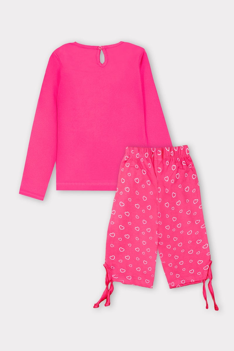 نكلوديون ملابس نوم قطنية كاملة الأكمام للبنات من نيكلوديون - Image 3