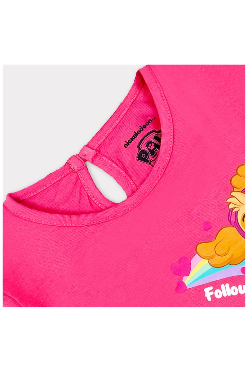 نكلوديون ملابس نوم قطنية كاملة الأكمام للبنات من نيكلوديون - Image 4