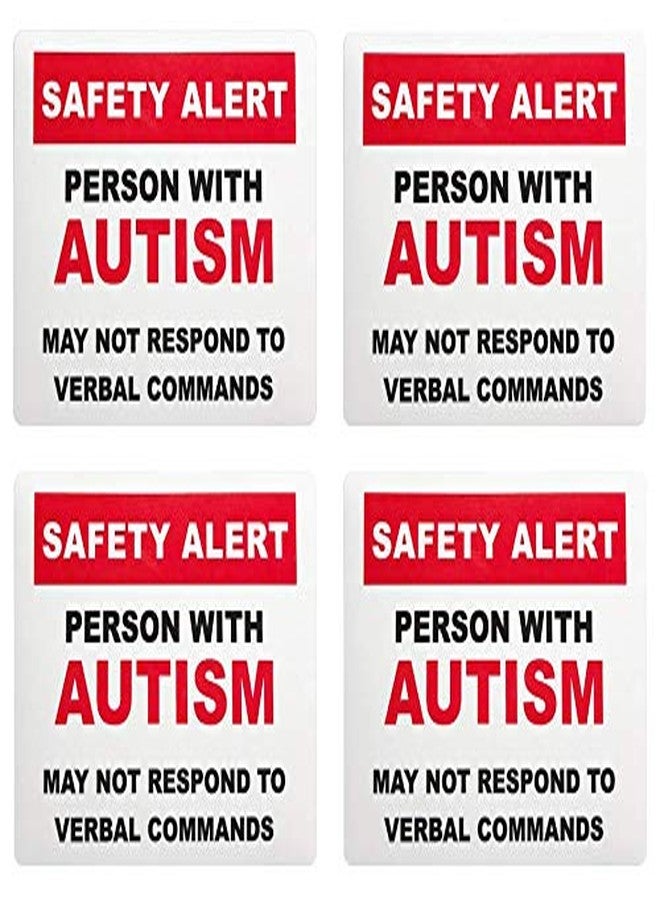 Max Petals Autism Safety Alert Window Clings and Decals for Car and Home (4-Pack) - Image 1