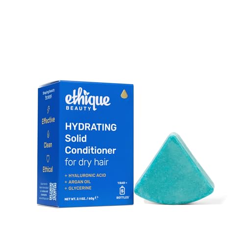 Ethique Hydrating Conditioner Bar for dry hair with Hyluronic Acid - Plastic-Free, Cruelty-Free, Vegan, 2.12 oz - Image 1