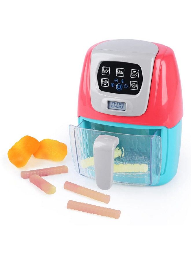 PLAY Toy Air Fryer For Kids Kids Play Kitchen Playset Accessories Chefs Pretend Play Kitchen Appliance Toys Oven W/Light Sound Play Food Grill Cooking Utensils Learning For Kids Boys Girls Toddlers 1 3 2+ - Image 1