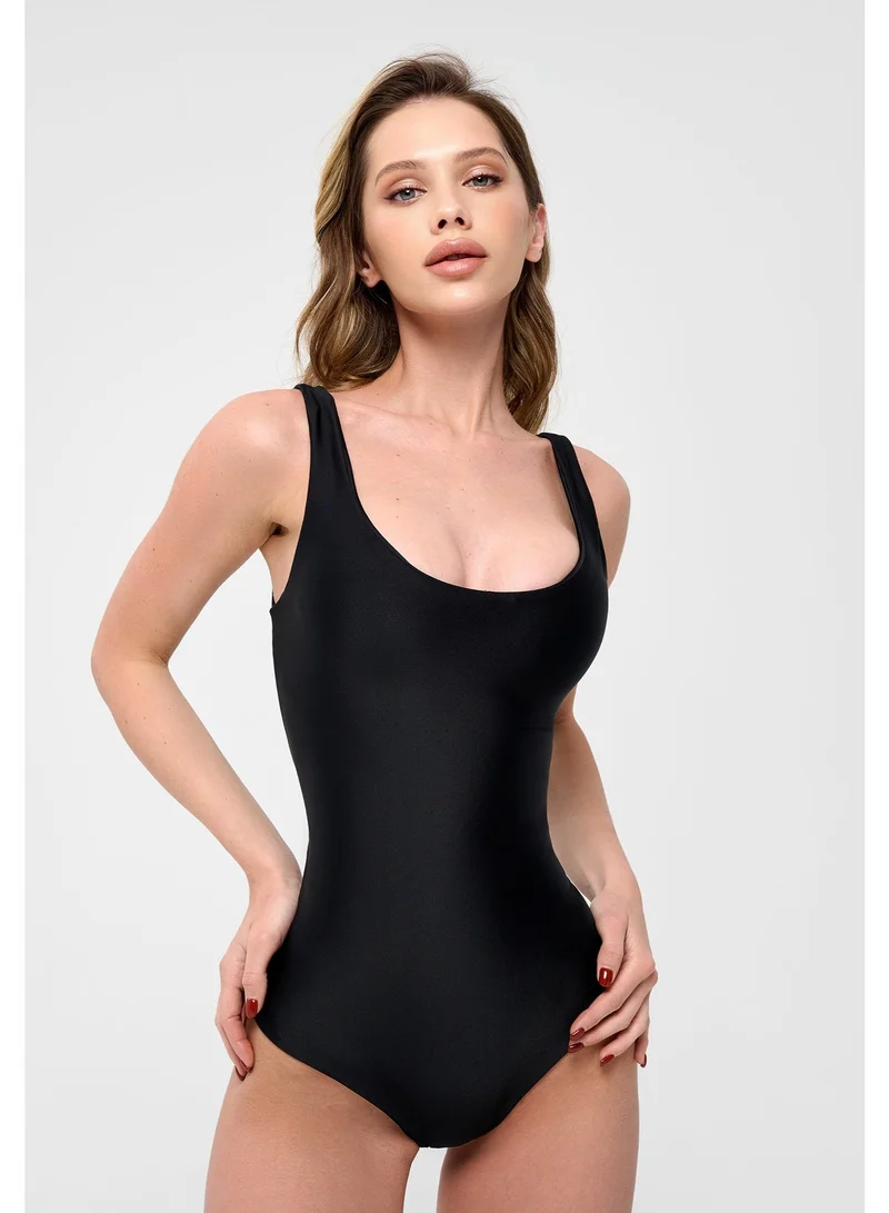 Bona Fide Second Skin Body Black Bona Fide One Piece Bathing Suit for Women Women's One-Piece Swimsuits 1 Piece Swimsuits for Women Monokini for Women | Best Price UAE