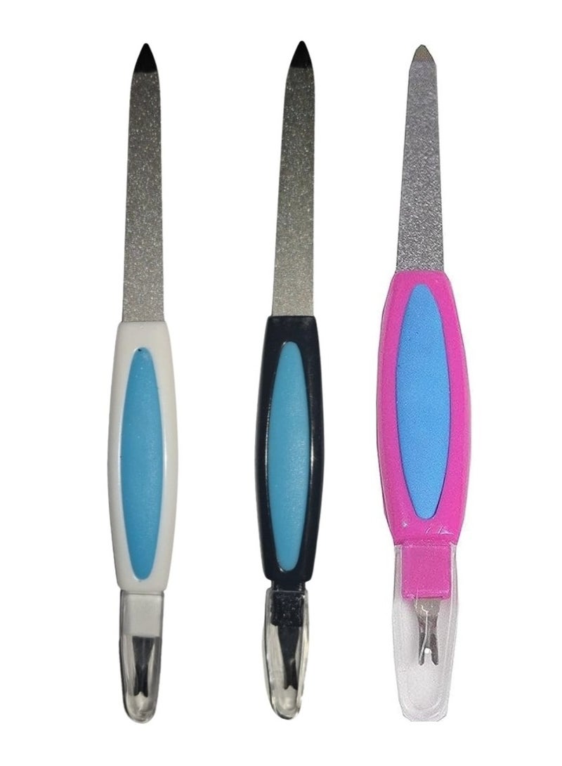 مبرد أظافر معدني احترافي – أداة عناية وتجميل الأظافر - Image 1