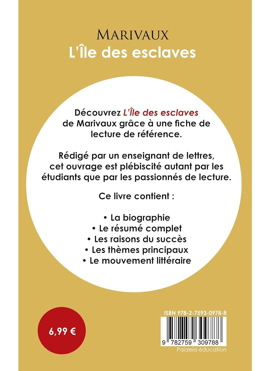 Fiche de lecture L'Île des esclaves (Étude intégrale)  - Image 2