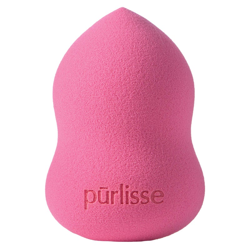 prlisse Perfect Glow Makeup Sponge for Foundation Blending Sponge for Liquid Cream Powder Reusable LatexFree Makeup Applicator Precision Rounded Edges for Seamless Coverage 1 Count