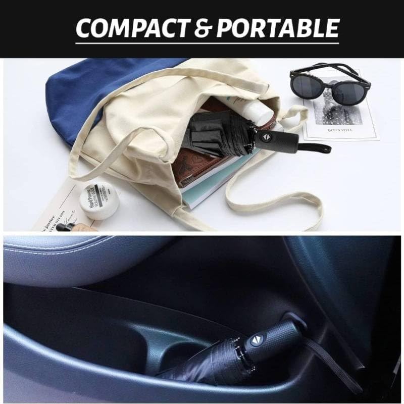 FIgment Windproof Travel Umbrella, Automatic Open Close, Big Size for Men, Women, Kids, UV Protection, Stylish Folding Umbrella, Compact 3 Fold Design, Rain and Sun Umbrella, Lightweight - Image 5