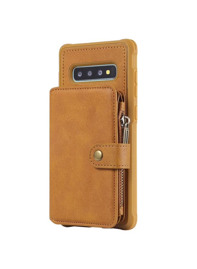 Zaboon Case For Galaxy S10 Plus Zipper Shockproof Protective Case with Card Slots & Bracket & Photo Holder & Wallet Function - Image 2