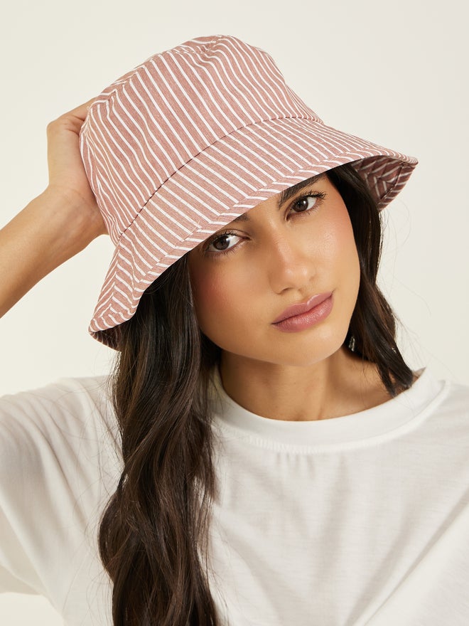 Styli Styli Striped Bucket Hat  - Image 1