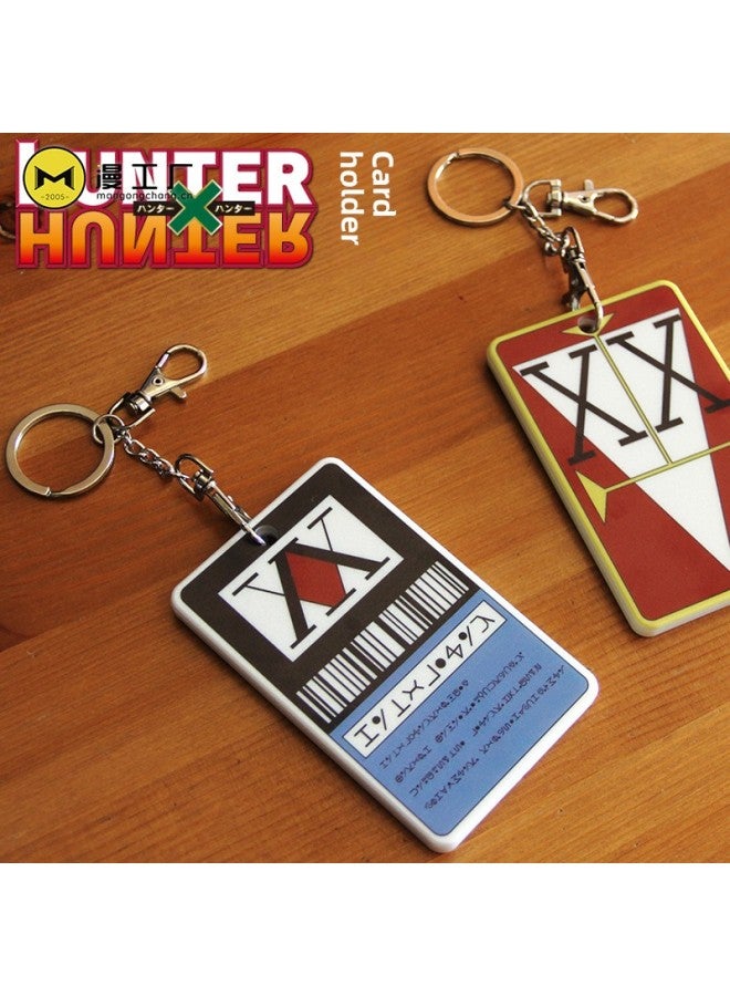 Man HUNTER Full-time HUNTER License Card Holder Bus Meal Card Holder Little Jie Qi Xisuo Keychain Pendant-Color:One Star Blue-Height:Full-time Hunter Card Holder  - Image 2