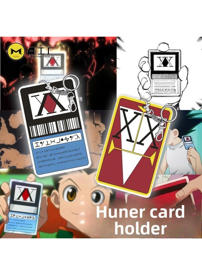 Man HUNTER Full-time HUNTER License Card Holder Bus Meal Card Holder Little Jie Qi Xisuo Keychain Pendant-Color:One Star Blue-Height:Full-time Hunter Card Holder  - Image 5