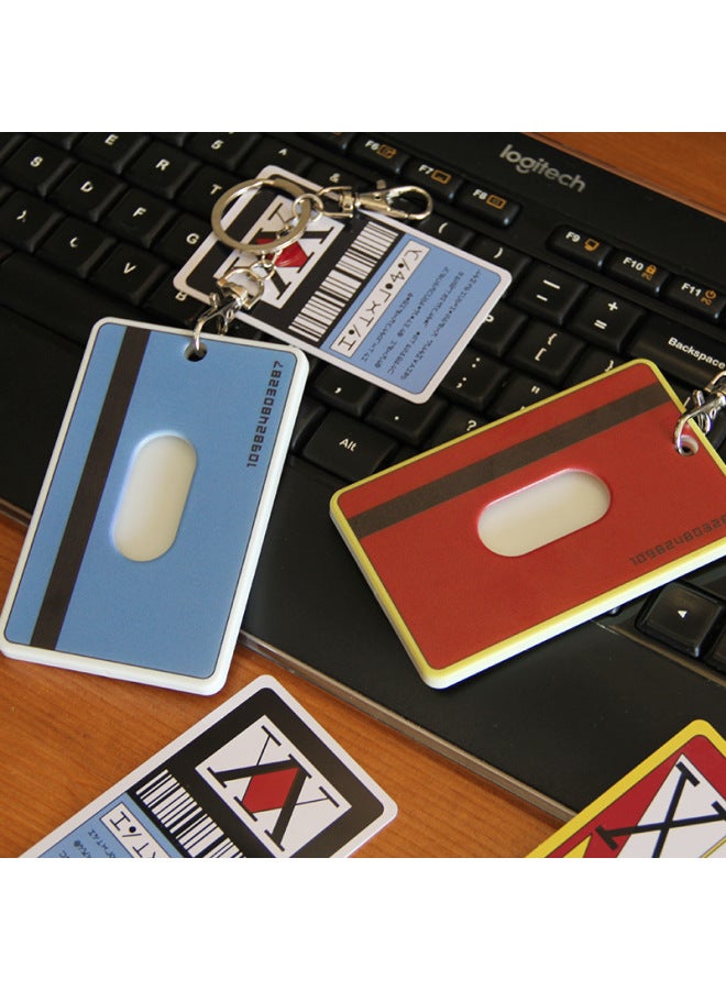 Man HUNTER Full-time HUNTER License Card Holder Bus Meal Card Holder Little Jie Qi Xisuo Keychain Pendant-Color:One Star Blue-Height:Full-time Hunter Card Holder  - Image 3