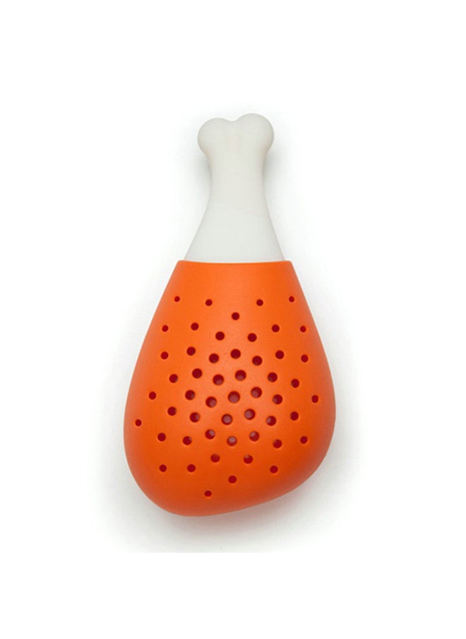 Jourvent - Seasoning Filter, Reusable and Cute Silicone Seasoning Filter, Heat-Resistant and Non-Toxic Seasoning Filter Orange - Image 1