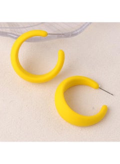 Simple Baking Paint C- Ring Geometric Earrings Earrings Earrings Colorful Candy Color Exaggerated Earrings Acrylic Ear Jewelry For Women