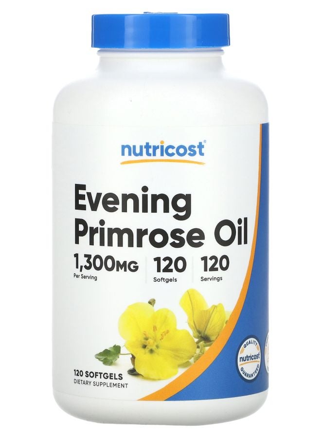 Nutricost Evening Primrose Oil 1300 mg 120 Softgels
