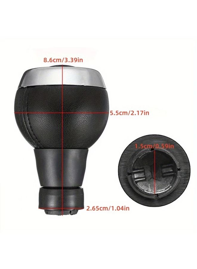 Red Cap 6 Speed Manual Gear Shift Knob PU Leather Gear Lever Handle for Mini Cooper Easy to Install - Image 2