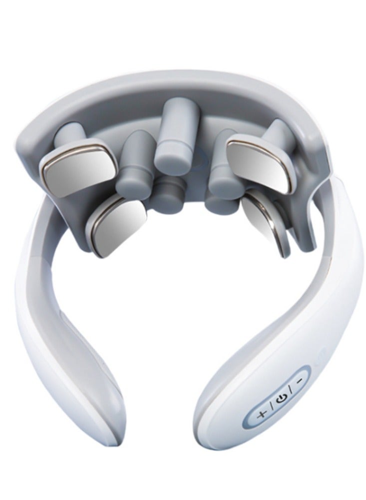 Electric Portable Cervical Massager Intelligent Pulse Protection Neck Shoulder Physiotherapy Hot Compress Spinal Massage Device - Image 1