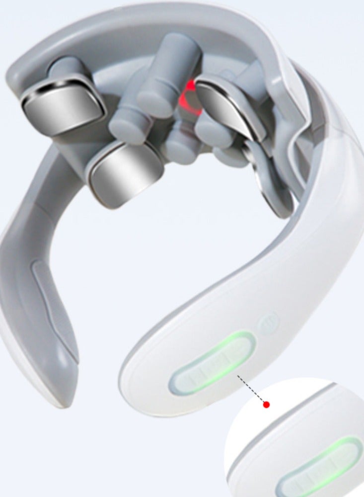 Electric Portable Cervical Massager Intelligent Pulse Protection Neck Shoulder Physiotherapy Hot Compress Spinal Massage Device - Image 4