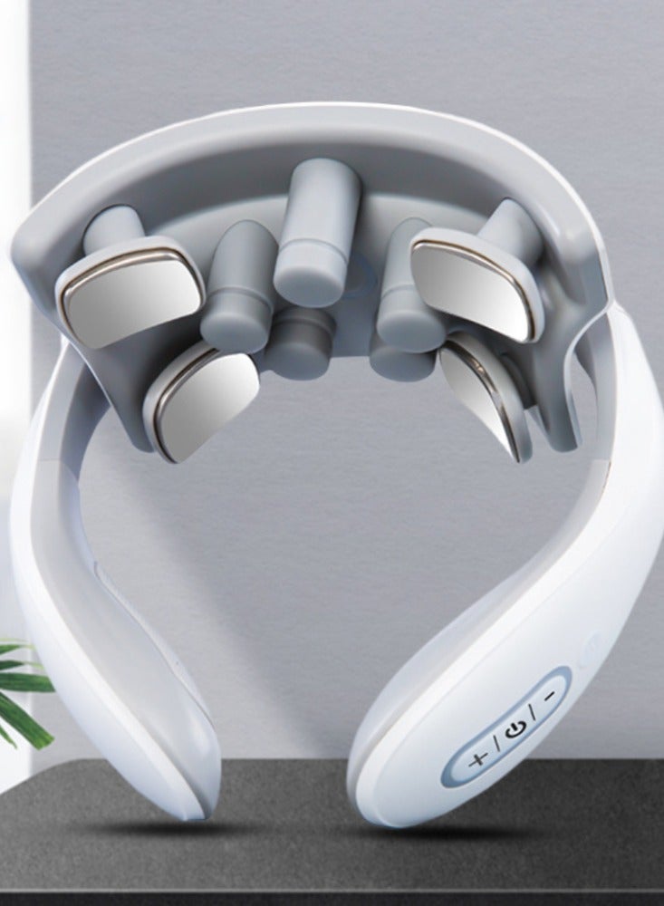Electric Portable Cervical Massager Intelligent Pulse Protection Neck Shoulder Physiotherapy Hot Compress Spinal Massage Device - Image 5