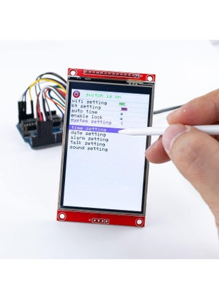 وحدة شاشة عرض LCD لمس TFT من ريلاكس مقاس 3.5 بوصة بدقة 480×320، مع واجهة SPI تسلسلية ومحرك ILI9488 وقلم لمس، متوافقة مع لوحة تطوير Arduino R3/Mega2560 - view 4