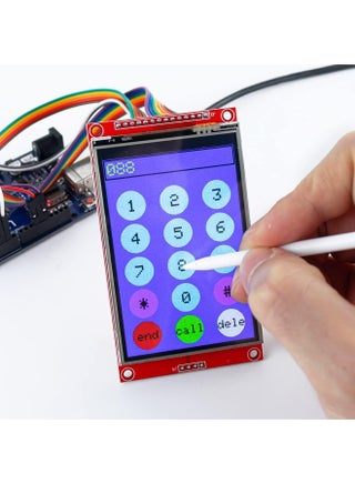 وحدة شاشة عرض LCD لمس TFT من ريلاكس مقاس 3.5 بوصة بدقة 480×320، مع واجهة SPI تسلسلية ومحرك ILI9488 وقلم لمس، متوافقة مع لوحة تطوير Arduino R3/Mega2560 - view 3