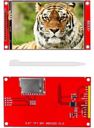 وحدة شاشة عرض LCD لمس TFT من ريلاكس مقاس 3.5 بوصة بدقة 480×320، مع واجهة SPI تسلسلية ومحرك ILI9488 وقلم لمس، متوافقة مع لوحة تطوير Arduino R3/Mega2560 - view 5