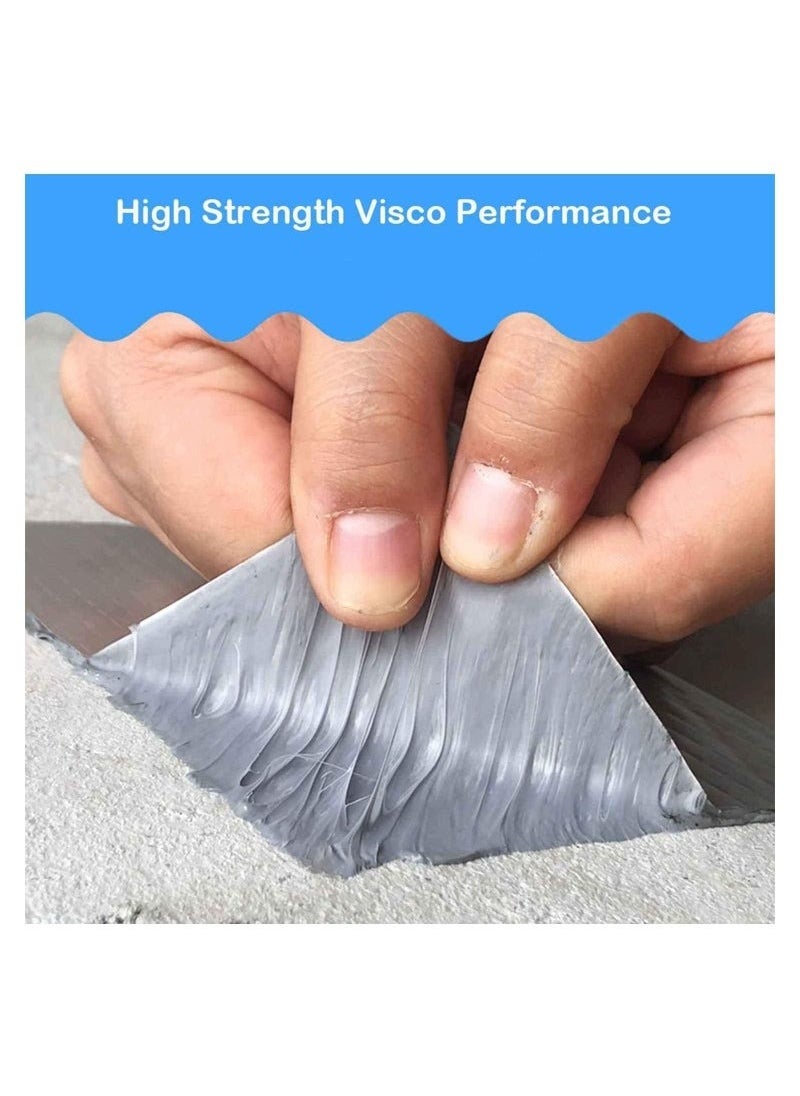 Zashe Waterproof Aluminium Foil Tape – Leakage Repair, Strong Adhesive Sealing Butyl Rubber Tape for Pipes, Roof, and Water Sealing  - Image 2