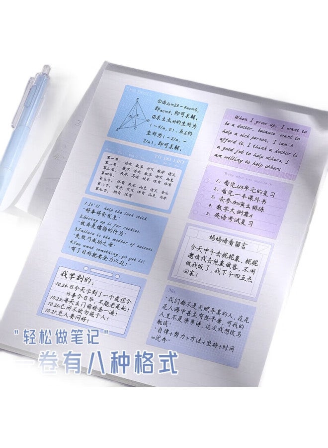 Jiamo Sticky Notes, High-Quality Pull-Out Memo Pads, Student Note-Taking, Journaling, Error Correction Labels, Message Stickers, Study Supplies, 256 Stickers/4 Boxes, Back-To Season, Teacher'S Day - Image 3