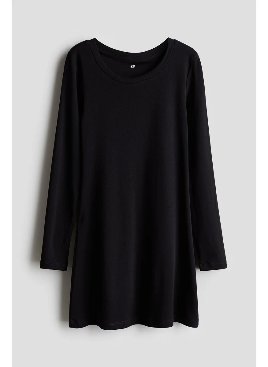 H&M Long-Sleeved Jersey Dress