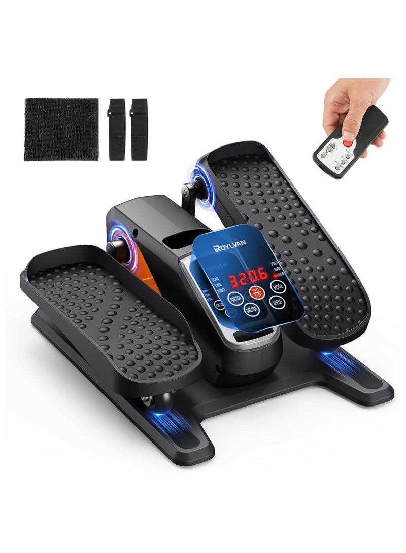 XICEN Under Desk Elliptical Machine, Ellipse Leg Exerciser for Seniors Fully Assembled, Quiet Electric Seated Pedal Elliptical for Seniors with 12 Adjustable Speeds, Remoter - Image 1