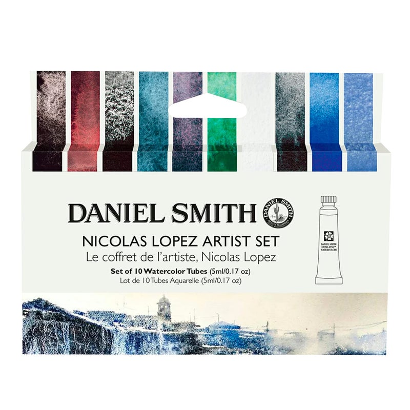 Daniel Smith Transparent Watercolor Paint Extra Fine Nicholas Lopez Artist 10 Colors 164 ft 5 m No 2 285610443 - Image 2