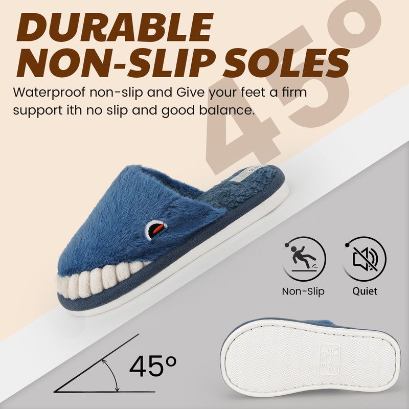 Lucky Kids Cartoon Slippers for Kids, Funny Animal House Shoes with Non-Slip Sole, Cozy Plush Indoor Comfort Footwear for Boys and Girls - Image 4