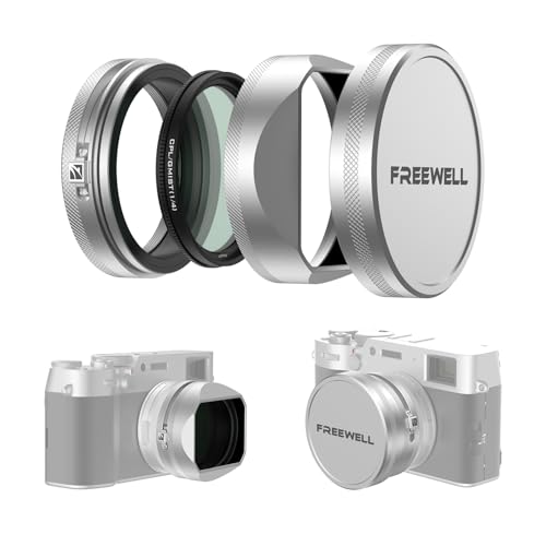 Freewell CPLBlack Diffusion Mist 14 Filter Kit with Lens Hood for Fuji X100 Series X100VI X100V X100T X100F X100SX100 Silver - Image 1