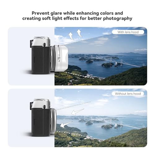 Freewell CPLBlack Diffusion Mist 14 Filter Kit with Lens Hood for Fuji X100 Series X100VI X100V X100T X100F X100SX100 Silver - Image 3
