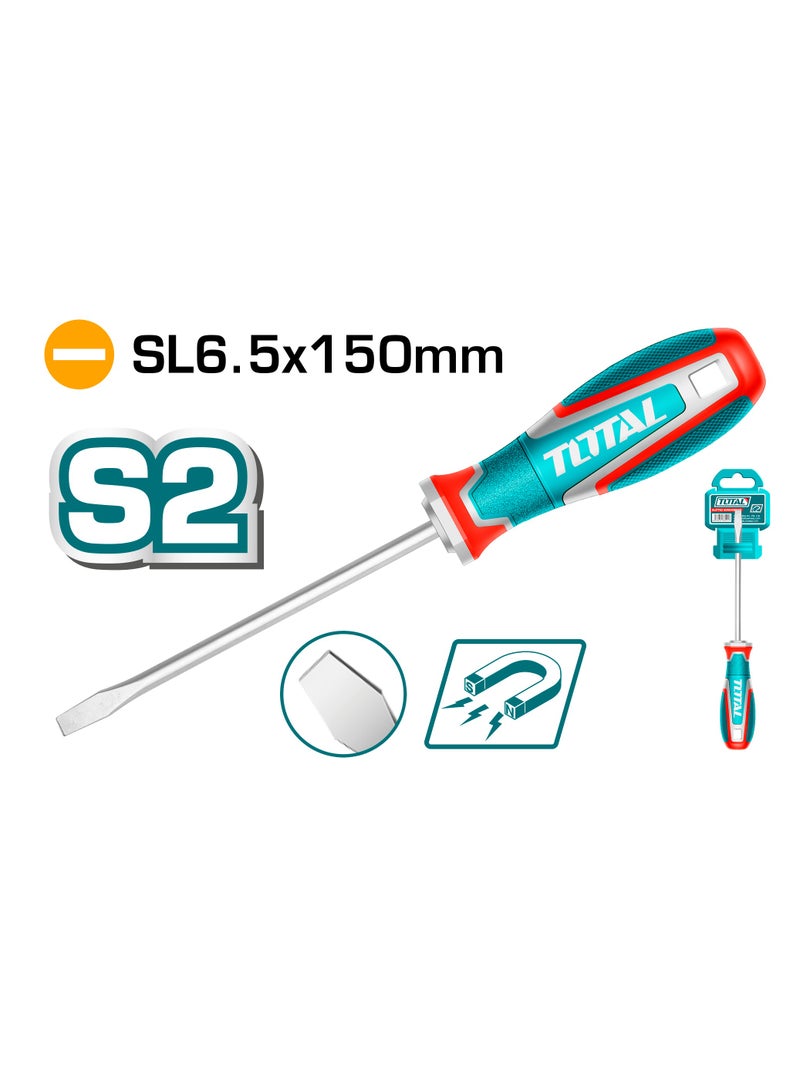 Total Regular Screwdriver Sl6.5*150 Magnet Tsdsl6150