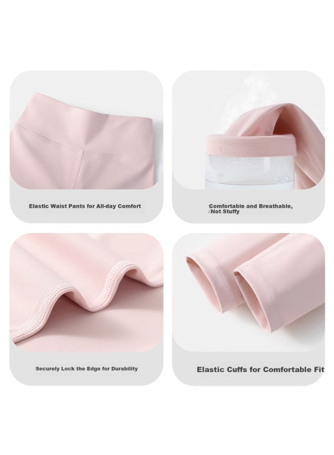 Mqdmini Girls' Leggings Kids Yoga Pants 5A Antibacterial Children'S Pants Girls Dance Slim Elastic Pants