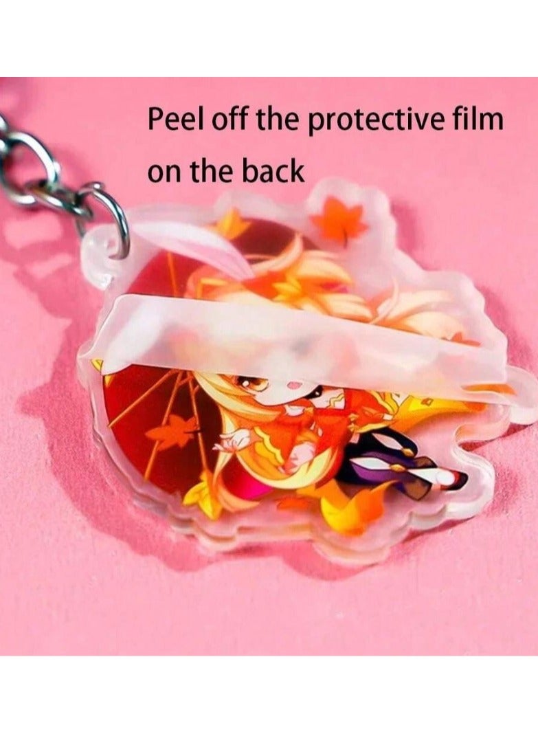 Anime girl keychain