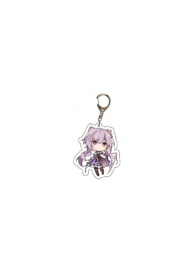 Anime girl keychain