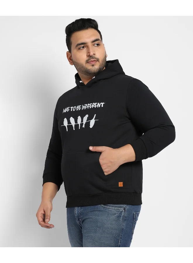 Instafab Plus Instafab Plus Men's Jet Black Dare To Be Different Hoodie