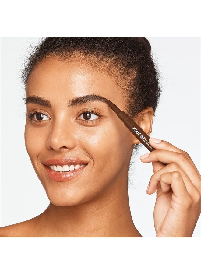 JOAH Brow Down To Me Dual Brow Pencil and Gel, 2-in-1 Eyebrow Pencil and Eyebrow Gel for Flawless Brows, Black Brown - Image 1