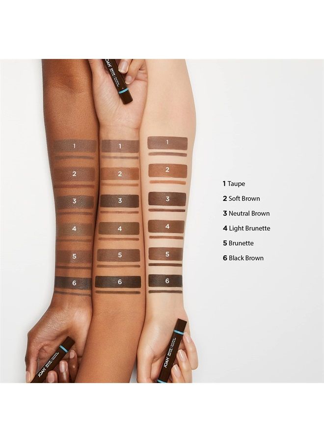 JOAH Brow Down To Me Dual Brow Pencil and Gel, 2-in-1 Eyebrow Pencil and Eyebrow Gel for Flawless Brows, Black Brown - Image 3