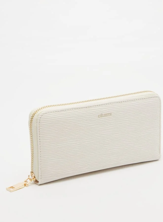 Celeste Women Textured Zip Around Wallet