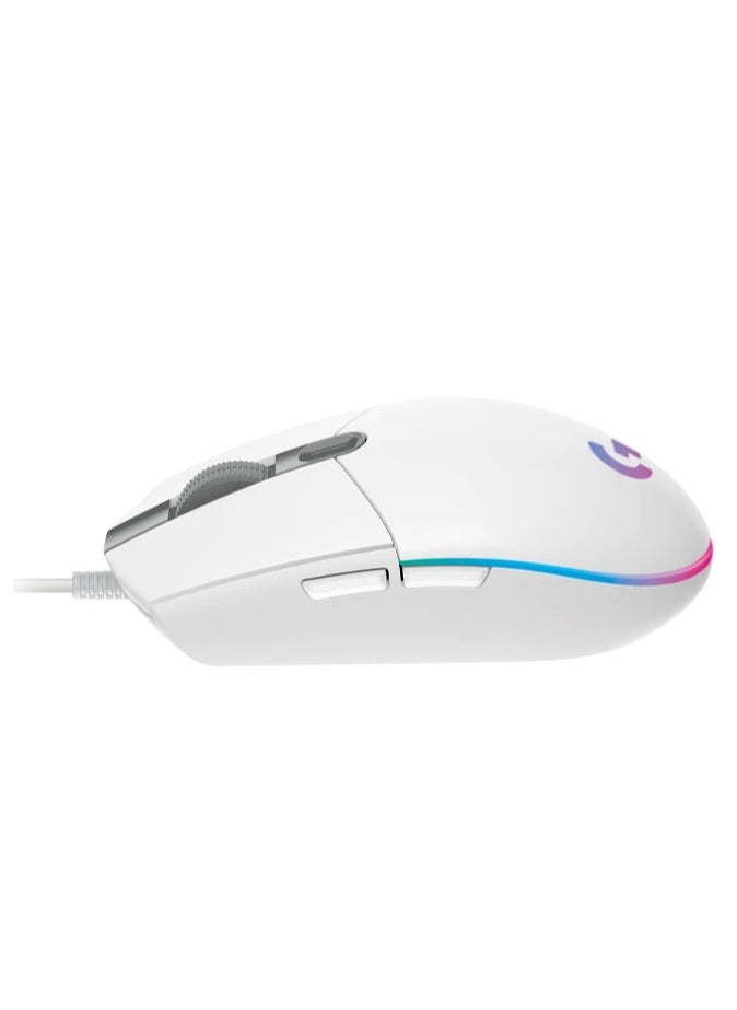 LOGI Logitech G102 High Performance Wired Gaming Mouse, Lightsync RGB lighting,200 – 8,000 DPI, Gaming-grade Sensorand a Classic 6-Button Design,White  - Image 4